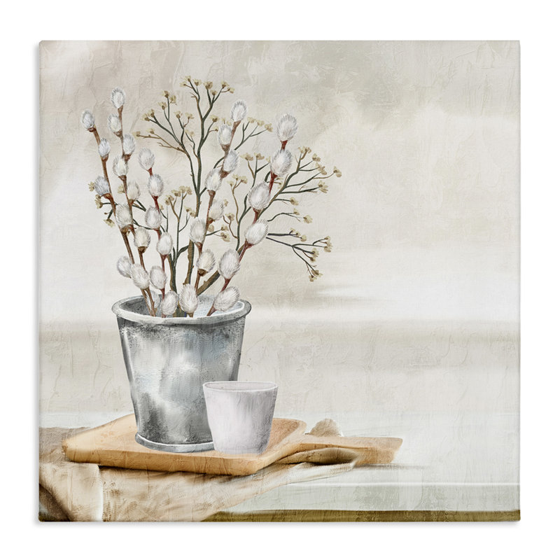 Art mural sur toile "Pusc Willow Still Life" par Ann Bailey, H 24 po x l 24 po