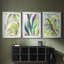«Bright Tropical Abstraction IV», reproduction sur mesure encadrée de qualité supérieure, mat, 3 pièces-306636643-306636645