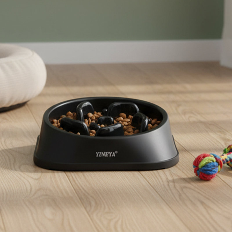Bol pour chien à alimentation lente, Noir