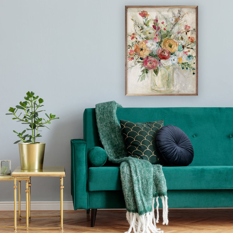 Bouquet contemporain par Carol Robinson, 40" H x 32" W