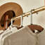 Cherry Wood Coat Rack Simple Design Large Capacity