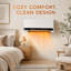 Electactic 1500W Wall Mount Electric Heater, Indoor Space Heater with Remote, LED Display & Weekly Timer