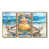 Toile avec cadre flottant or