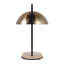 Lampe de bureau artistique avec abat-jour en forme de dôme métallique pour éclairer un bureau ou une chambre - Petite lampe de bureau élégante pour un bureau ou une décoration intérieure - 51 cm, or et beige