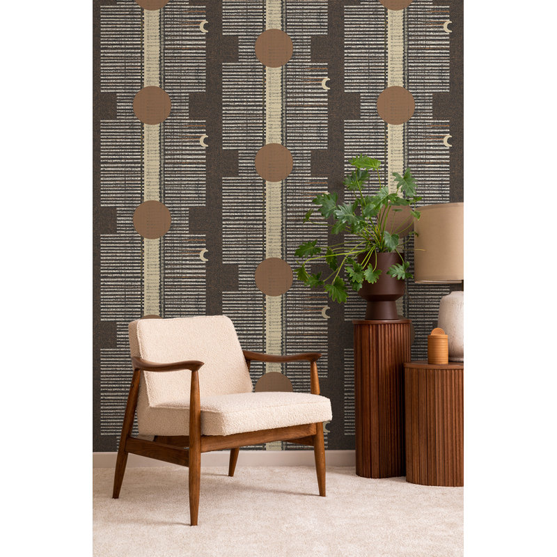 Inyanga Wallpaper, Non-Pasted, Cocoa, Paper