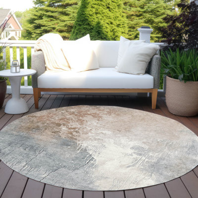 Tapis paprika Xhevrie intérieur / extérieur lavable à la machine