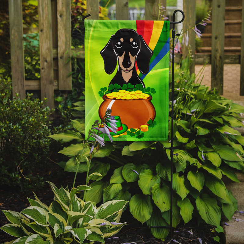 Drapeau de jardin Arella St. Patrick's, Teckel 1