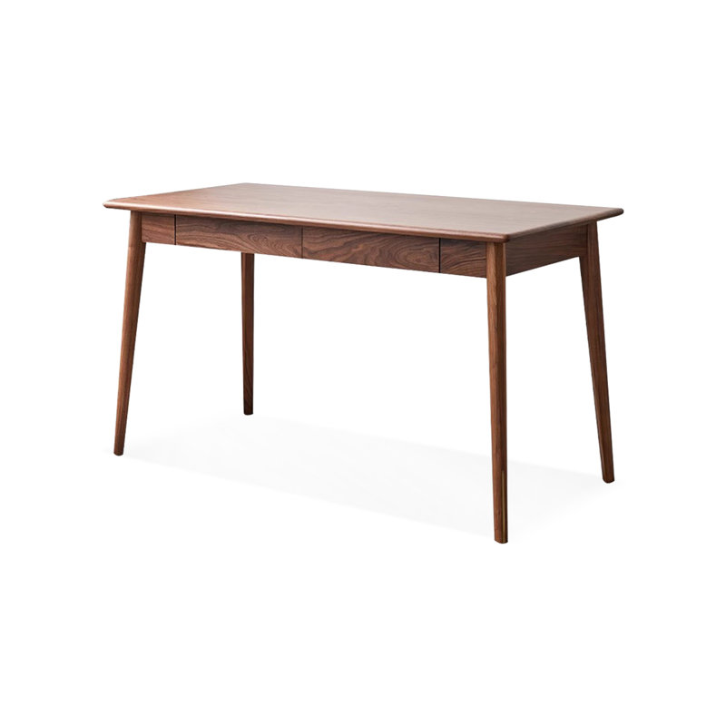 Walnut Rectangular Solid Wood desks, 29.53" H x 62.99" W x 27.56" D