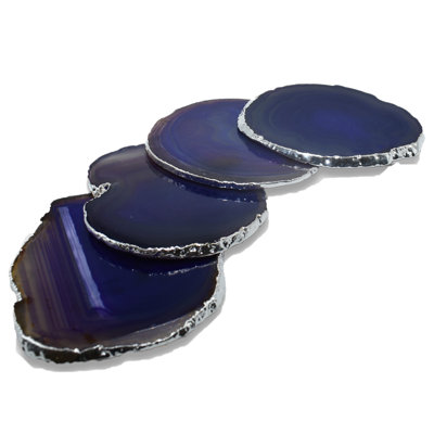 Agate 4 Piece Coaster Set