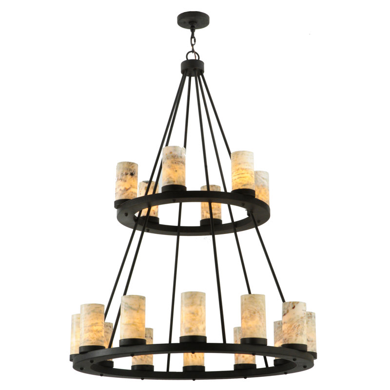 Dunstable 18 - Light Glass Chandelier