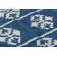 Rug & Kilim’S Contemporary Dhurrie Rug In Blue With White Geometric Medallions