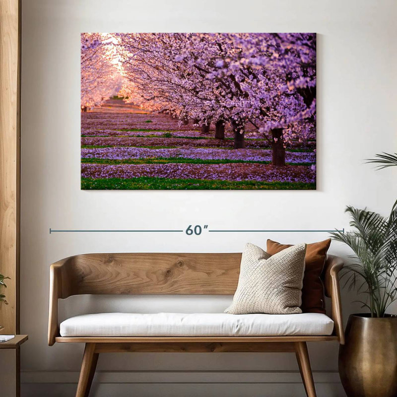Alvord, Californie, arbres Sakura, H 32 po x l 48 po