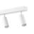 Bianca  4-Light Matte White Dimmable LED Integrated Track Lighting with Pivoting Track Heads
