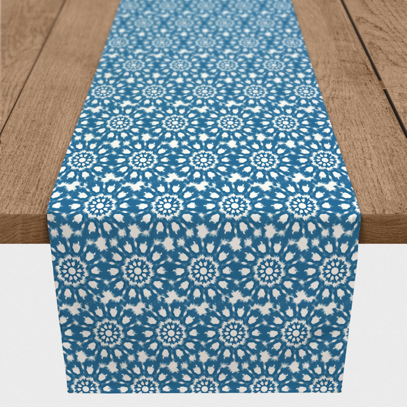 Radial Shibori Table Runner, 90" x 16"