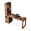 Bureau de direction rectangulaire brun en bois massif avec 3 tiroirs, bureau-118374765-118374767