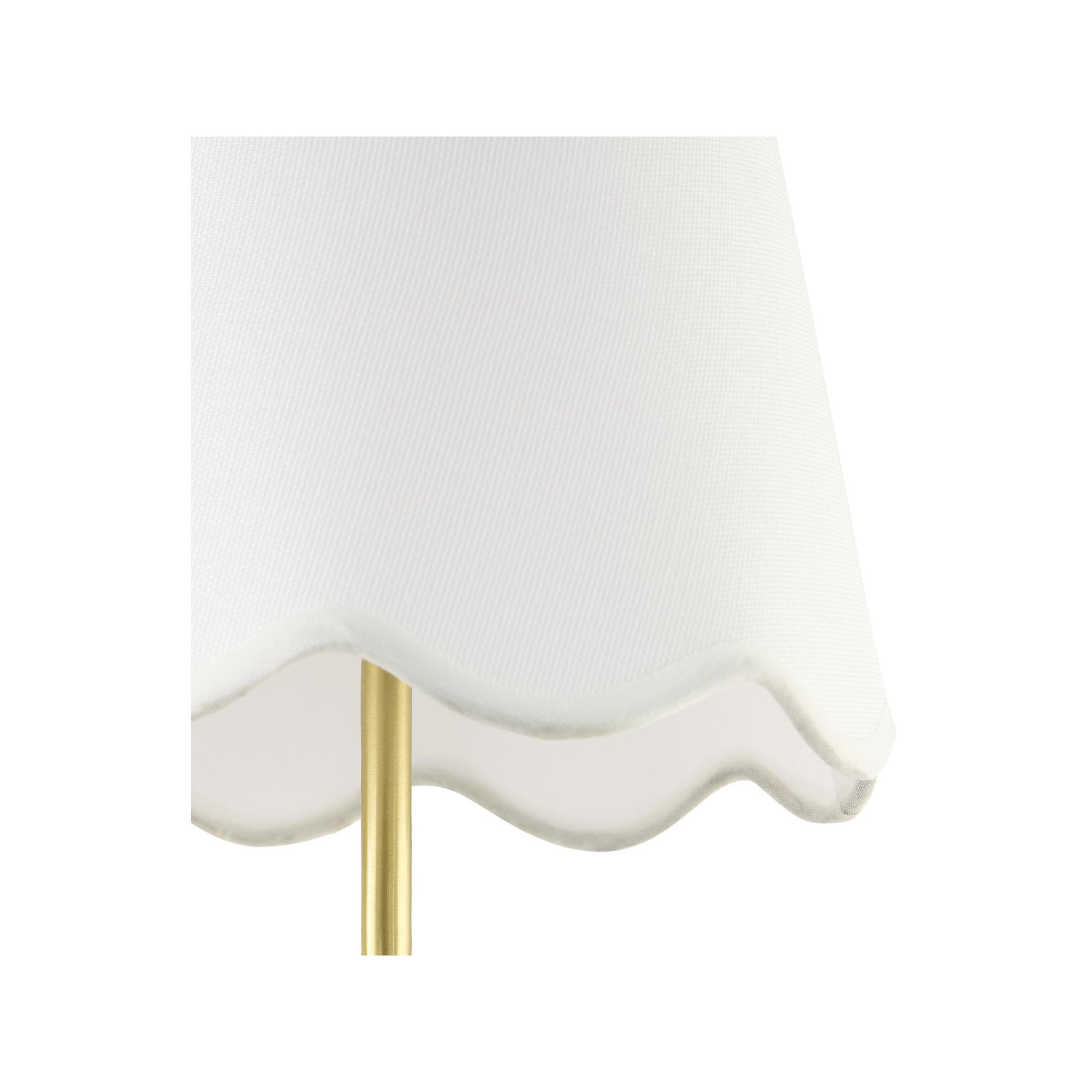 1-Light Iron Wall Sconce with Linen Shade , Brass
