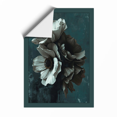 Monochromatic Bloom Botanical - Framed Print