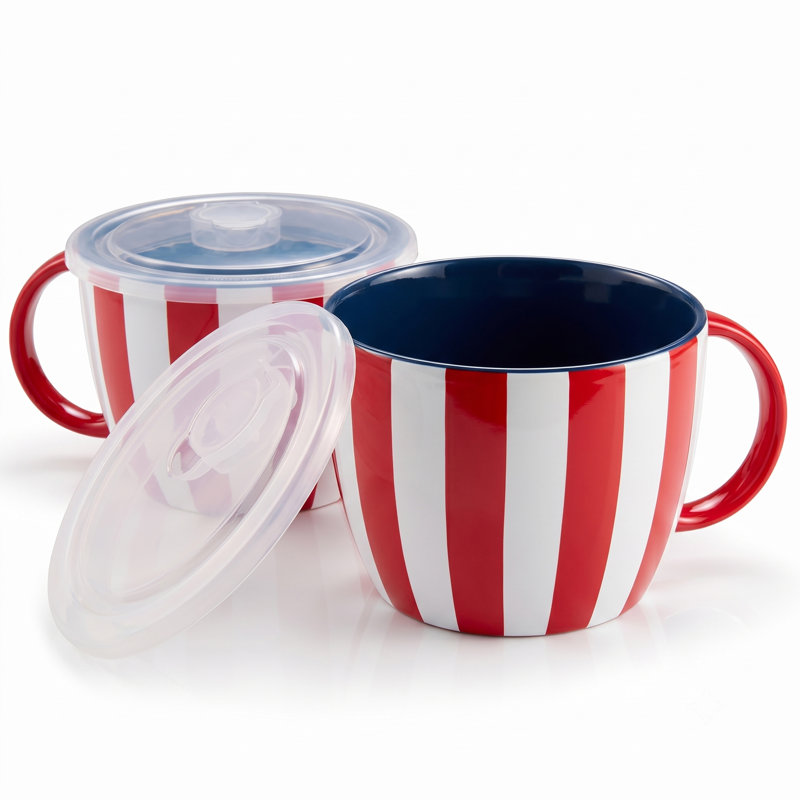 Tasses à soupe - ensemble de 2 - Patriot, Rouge / blanc / bleu marine