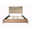 Queen Upholstered And Strap Panel Bed