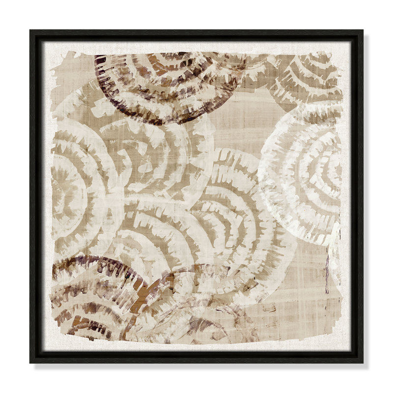 Motif Whicker II par Eva Watts, Espresso, H 17,5 po x l 17,5 po