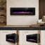 Foyer électrique mural / encastré, chauffage 750w / 1500w (5100 Btu, chauffe 400 pieds carrés), 5 vitesses / luminosité, télécommande et contrôle tactile, silencieux (= 40db), certifié ETL-1109899591