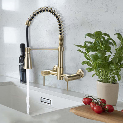 Inhouse Commercial‑Style Pull‑Down Kitchen Faucet with 3‑Function Sprayer, High‑Arc Spout & 304 Stainless Steel Body