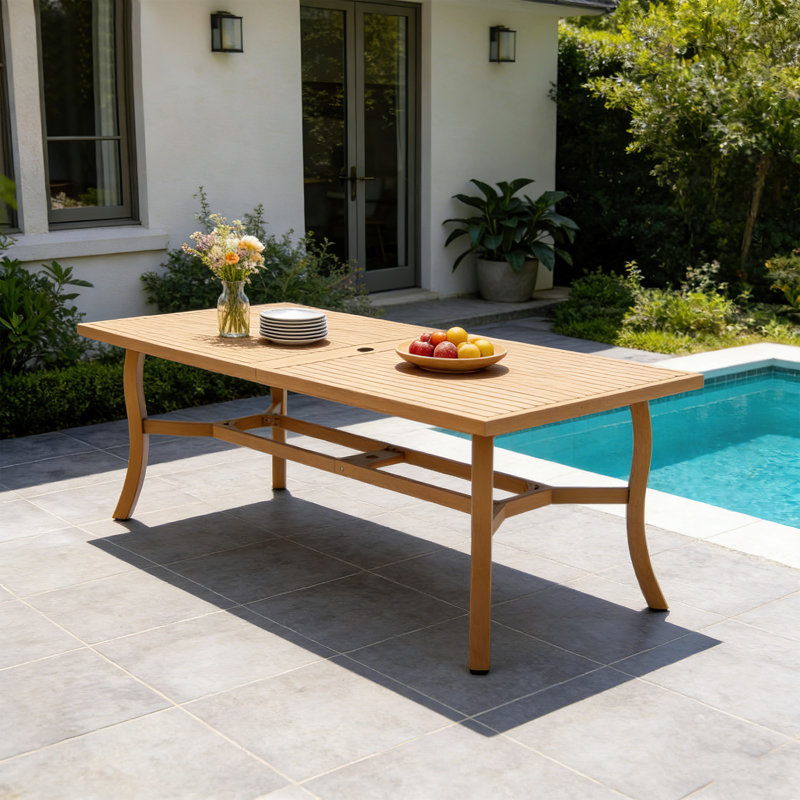 Outdoor Eucalyptus Solid Wood Dining Table