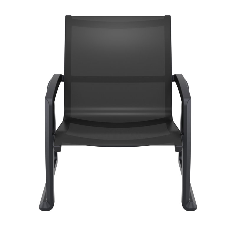Farrah Outdoor Lounge Chair, Black