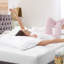 Ensemble de draps en microfibre de couleur unie-68956078-68956077