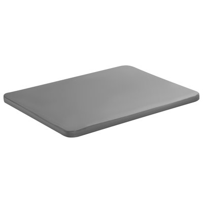 Grand lit superposé, lattes de 1,5 po avec tissu Oxford 200D, support de matelas en bois pour grand lit, support facile à assembler sous le matelas, 4 pièces, gris