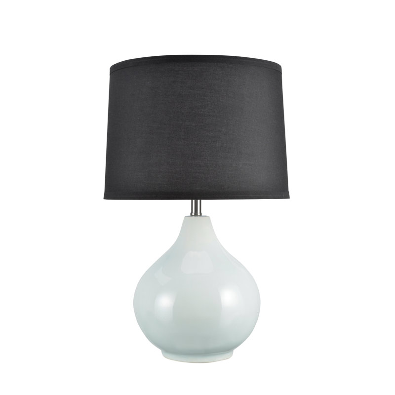 Lampe de table en céramique 21 po Brashear, Noir