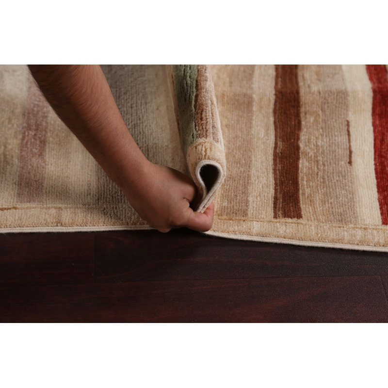 Striped Gabbeh  Wool Area Rug 6x10