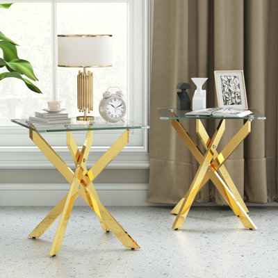 Modern Square 2-piece End Table Set (set Of 2)