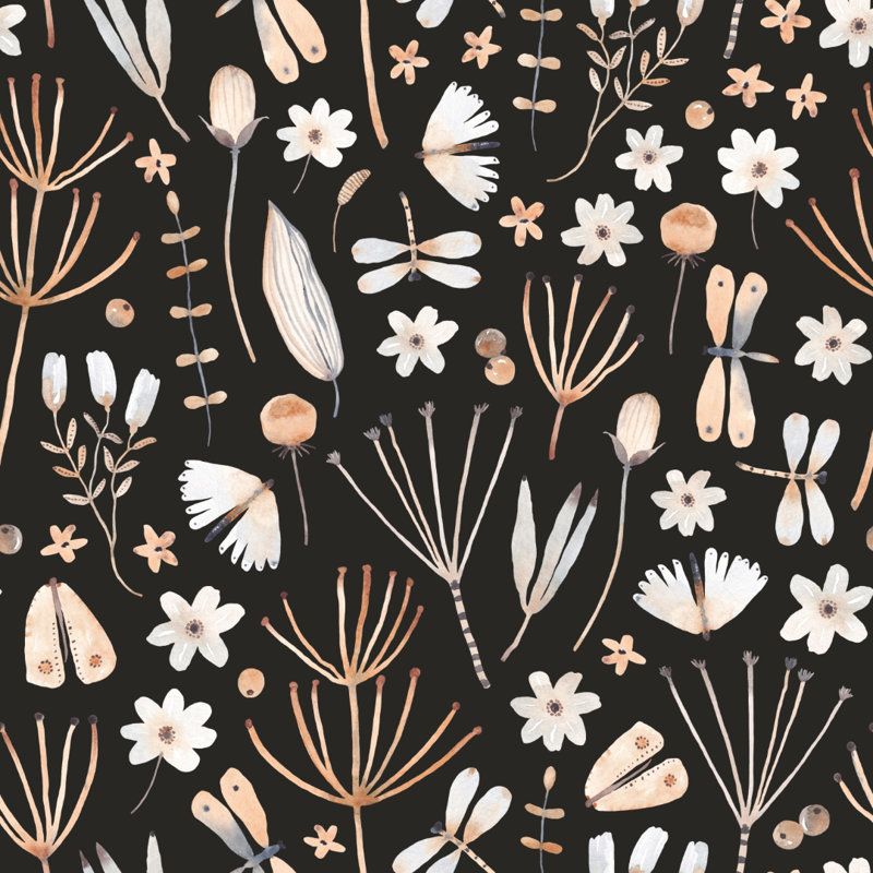 Papier peint amovible Botanical Nocturne