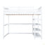 Lit mezzanine double avec tablettes de rangement et bureau sous le lit-64355229-64355228