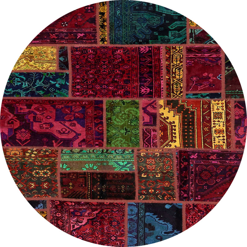 Tapis abstrait moderne 5647, Rond 6 pi