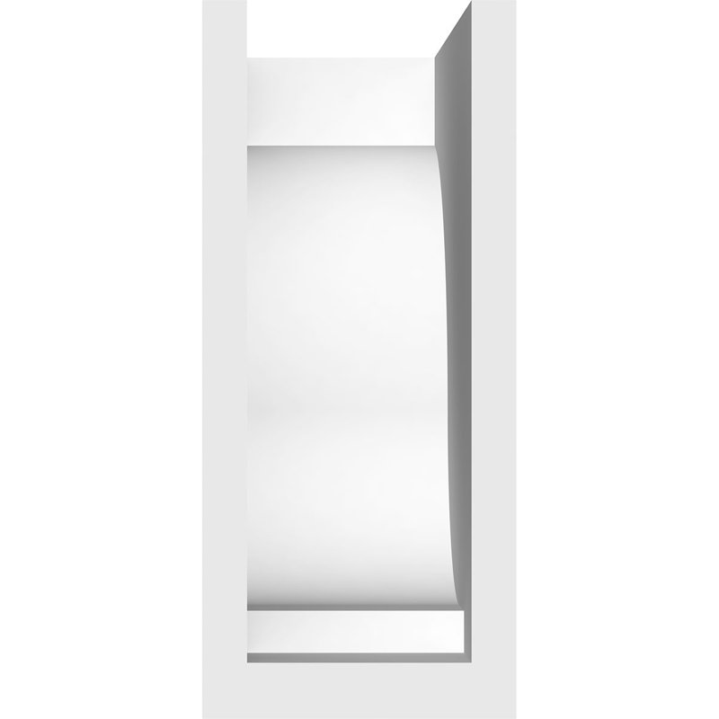 Support standard en uréthane Van Buren standard, brun clair apprêté, H 8 po x l 3,5 po x P 8 po