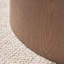 Ensemble de 2 tables basses, table basse ronde en panneau de fibres à densité moyenne pour salon, appartement et espace de loisirs en noyer