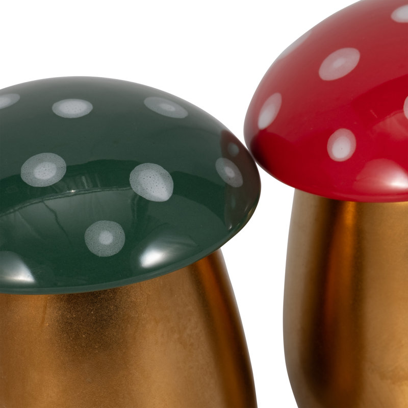 Bougies parfumées champignon décoratives pour table basse - Bougie décorative moderne pour le salon, la chambre à coucher ou la bibliothèque - ensemble de 2, 5 po