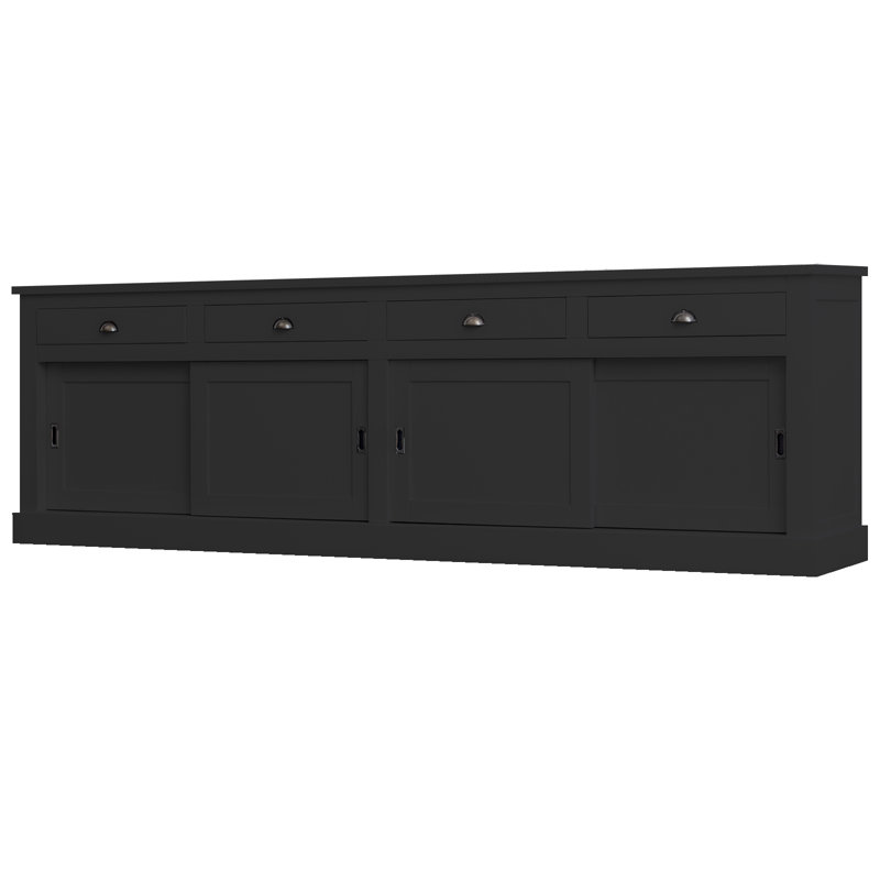 Ankit 300cm Sideboard, Black