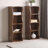 8-Tier Adjustable Shelf Bookcase With Wavy Border Design-373953536