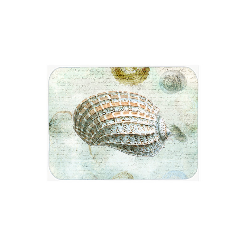 Caroline's Treasures Shells Glass Cutting Board