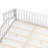 Queen Solid Wood Floor Bed with Safety Guardrails and Door-2032658799-2032658797