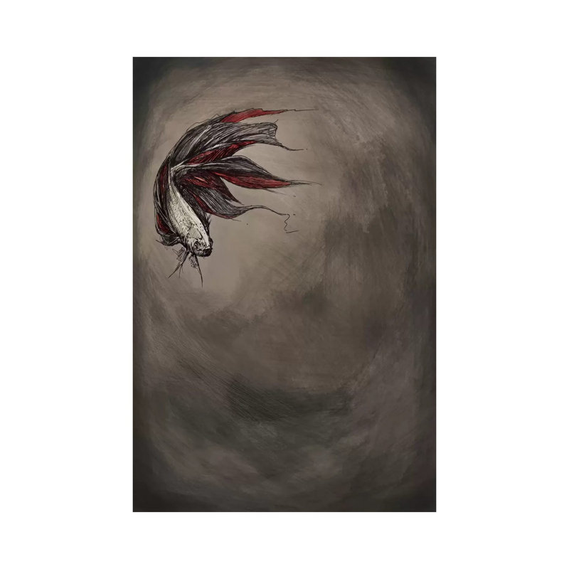 Samsara 1 Piece Wrapped Canvas Wall Art, 20.32 cm H x 30.48 cm W