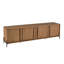 Krystyl Unfinished TV Stand for TVs up to 48" with Fireplace Included