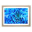 Blue Dahlia Flower Painting - Single Picture Frame Print on MDF-56633636-56633639