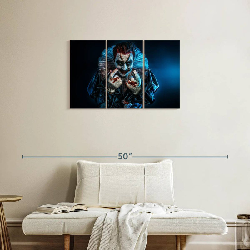 Clown diable, H 20 po x l 33 po