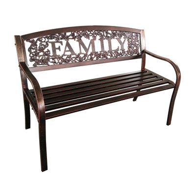 Banc de jardin en acier Mooresville