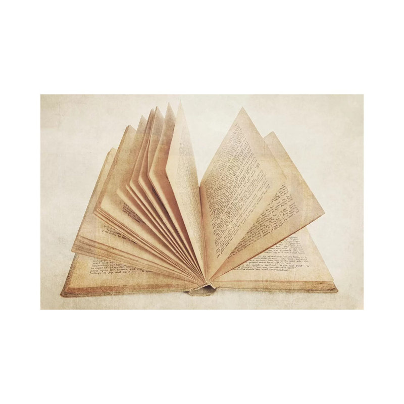 Open Book - Print on Canvas, Wrapped Canvas, 101.6 cm H x 66.04 cm W x 1.91 cm D
