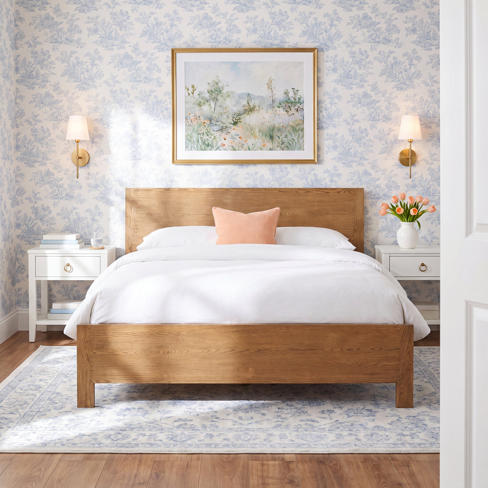 Jesse Solid Wood Bed, King